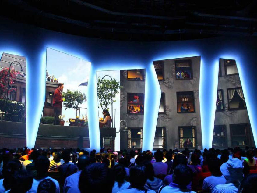 大连春季房交会远洋地产异形P6全彩LED显示屏